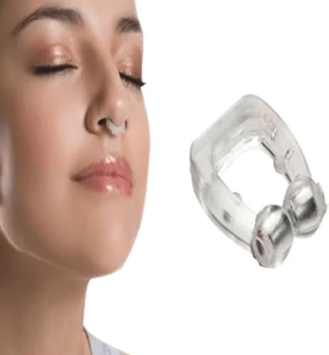 Eljeczt 4pcs Dilatador Nasal Anti-ronquidos Antironquidos Clip Nasal Magnético Nose Clip Silicona Dejar De Roncar Mejora La Respiración Nariz Clip para Ayudar A Dormir Apnea del Sueño