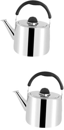 2pcs Pot Coffee Espresso Machine Camping Gas Stove Gas Heaters for Home Camping Water Jug Wood Gifts Bottle Small Espresso Coffee Maker Machine Leaf Cup Kettle Beep Steamer