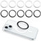 simarro 10 Stück Metallringe Selbstklebend, Magnetring Handy Magnet Handy, Magnet Aufkleber Kompatibel mit magnetischem Ladegerät, Metallplatte für Kfz Auto Handyhalterung Magnetische Handyhalter