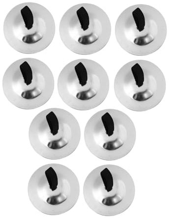 VICASKY 10stücke Kupfer Finger Becken Für Junge Mädchen Tanzinstrument Percussion Becken Mini Musikinstrument Zum Mit Klarem Für Tänzerballparty