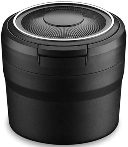 xytdatc Auto Aschenbecher für Audi A3 /A4 /A6 /A6 e-tron/A8/RS 3/RS 4/RS 6/S3/S4/S6/S8, Tragbarer Autoaschenbecher Kunststoff Auto Aschenbecher Zigaretten Aschenbecher mit Deckel,A Black