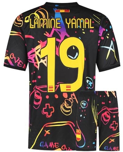 Maillot de Foot d'Espagne Yamal - Tenue de Football - Enfants et Adultes - Ensemble Foot - 152