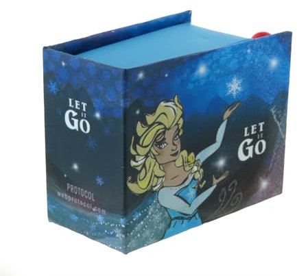Spieluhr/Spieldose/Musikdose/Musikbox mit Handkurbel in Form eines illustrierten Pappbuchs mit 18-Ton-Spielwerk - Let it go - Die Eiskönigin – Völlig unverfroren (Robert Lopez)
