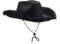 LYSINK Cowboyhut für Damen, flauschiger Pelzbesatz, Cowgirl-Hut, breite Krempe, hohe Kappe, Filz, Kuhhhüte, Rave-Junggesellenabschied-Zubehör, A-Black Fluff, Einheitsgröße