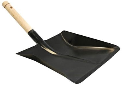 5 Stück Hygoclean Kehrschaufel | Metall, schwarz, L: 42cm, Kehrschaufel, Robustes Kehrblech, Schaufel