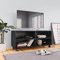 Meuble TV avec roulettes Noir 90x35x35 cm Bois d'ingénierie,Meuble TV Moderne en Bois avec Rangement Ouvert Et roulettes Noir Meubles TV, Banc TV