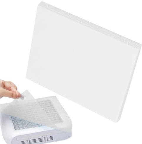 Feuille De Filtre De Collecte De Poussière - Tampons D'aspiration Pour Le Travail Des Ongles, Papier De Prévention De La Poussière | Un Ensemble De 100 Filtres D'extracteur Avec Un Papier Absorbant Mu