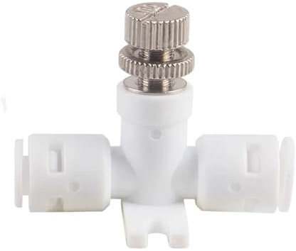 RPOVAXVK Reverse Osmosis 1/4 Hose RO Water Flow Adjust Valve Regulator Waterflow Control Valve Connector Fitting Water Speed Controller