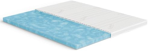 Meisterschlaf Gelschaum+ Topper 300x200 cm – Höhe 9cm – RG 50 – Oeko-TEX® Standard 100 – Tencel™ Lyocell Doppeltuch-Bezug waschbar – für weicheres Liegegefühl auf harten Matratzen – Made in Germany