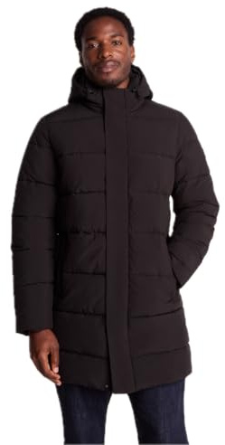TOG24 Preece Men Longline Quilted Winter Coat Windproof Hood Rain Resistant | Insulated, Jacket, Lightweight, Zip pockets, Toggle adjusters, Layering, Winter, Outdoors, Travel