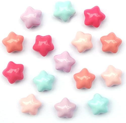 15 Stück Bunte Sterne Magnete Kühlschrank, Kleine Niedliche 3D Kühlschrankmagnete für Kinder, Starke Magnete für Whiteboard, Magnettafel, Pinnwand, Büro, Schule, Schließfächer, Foto, Dekoration