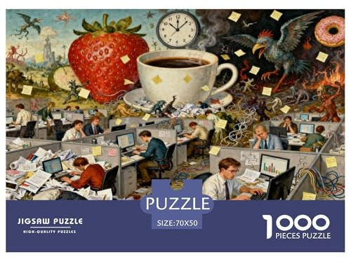 The Garden of Earthly Delights The Group Project Wooden Jigsaw Puzzle Waterproof 1000 Piece Puzzles for Adults Gifts Colourful Educational Games