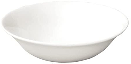 Olympia Whiteware Oatmeal Bowls 150mm Porcelain, Pack of 12, White | Oven, microwave, freezer and dishwasher safe; stackable design is fully vitrified with an edge chip warranty.