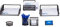 Relaxdays Schreibtisch Organizer Set, 7-teilig, Metall, Schreibtisch-Set, Briefablage, Zettelbox, Stifteköcher, schwarz, 35.5 x 27.5 x 9 cm
