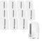 com-four® 12x Gancio Adesivo Appendi-Tende - Gancetti Trasparenti Autoadesivi per Bacchetti per Tende - Ganci per Aste per Tendini - 2,3 x 1,5 cm