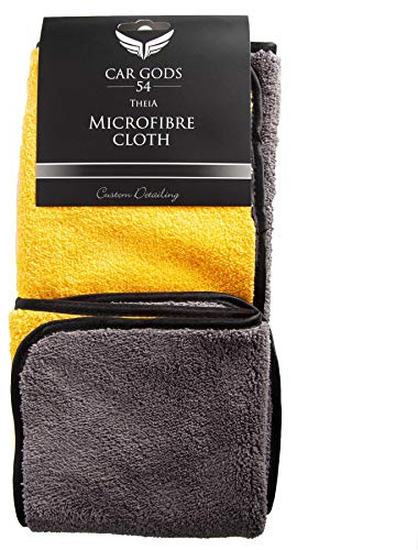 Car Gods Theia Microfibre Application Buffering Cloth Cleaning Cloths Towel Large Detailing Soft Wash Auto Towels Duster Polish Glass Premium Quality Scratchless Results Interior Exterior Surfaces