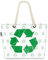 VOID XXL Strandtasche Recycle Shopper Tasche 58x38x16cm 23L Beach Bag Umweltschutz Wieder-verwendbar, Kissen Farbe:Blau