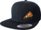 Cap Flexfit Snapback : Pizza Slice - Kappe Herren & Damen Schwarz Kochmütze (One Size)