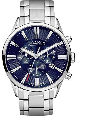 Roamer Herren Analog Schweizer Quarzwerk Uhr mit Edelstahl Armband 508837-41-45-50