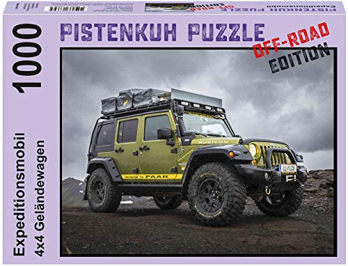 PISTENKUH Puzzle - Offroad Edition - Geländewagen - Puzzlebild zeigt Jeep Rubicon - 1000 Teile