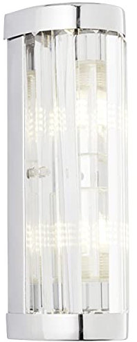 Brilliant Lampe, Lemont Wandleuchte 30cm chrom, Metall/Glas, 2x QT14, G9, 18W,Stiftsockellampen (nicht enthalten)