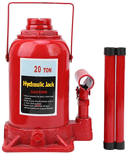 Ejoyous 20T Hydraulischer Wagenheber, Vertikaler Flaschenwagen-Hydraulikflaschenheber für LKW-Wohnmobil-Wohnwagen-Boots-Van mit Rillen und verbreiterter Basis 215-420mm für die Industrie