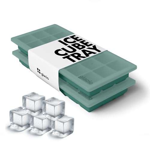Ice Cube Tray – Small Silicone Molds with Lids, BPA-Free and Flexible for Cocktails and Beverages – Set of 2