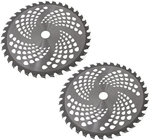 munirater 22,9 cm x 36 Zähne Motorsense Klingen Edelstahl Trimmerkopf Ersatz für Stihl, Husky, Shindaiwa Freischneider Trimmer Unkrautfresser Klinge (2 Stück)