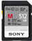 Sony SF-M512 512GB SDXC Speicherkarte UHS-II, V60, Class 10, bis zu 277MB/s Lesen, 150MB/s Schreiben – robust, Staub- & wassergeschützt, IP57