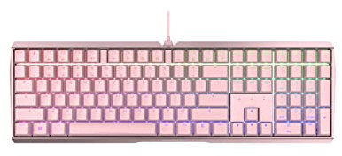 CHERRY MX BOARD 3.0 S, Teclado Mecánico de Gaming con Cable, Distribución de Teclado Europeo (QWERTY), Bastidor Robusto de Aluminio, Iluminación RGB, Switches MX BROWN, Fucsia