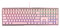 CHERRY MX BOARD 3.0 S, Teclado Mecánico de Gaming con Cable, Distribución de Teclado Europeo (QWERTY), Bastidor Robusto de Aluminio, Iluminación RGB, Switches MX BROWN, Fucsia