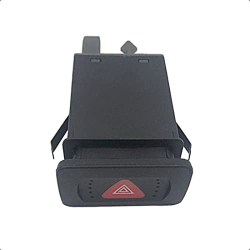 LoreenCar 1J0953235C Interruptor de luz de peligro Interruptor de advertencia intermitente de emergencia para Jetta Golf MK4 Bora 1J0953235J