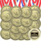 Equsion Goldmedaillen für Volleyball, Fußball, Basketball, Fußball, Baseball, Bogenschießen, Dink Ball, Cheer Track Bowling, Auszeichnungen, Medaillen mit Bändern für Sportteilnahme, Geschenk (Golf