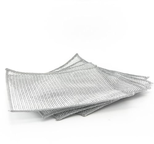 5PCS Double Layer Wire Dishwashing Rags Non-Scratch Multipurpose Durable Wire Dishcloth for Wet and Dry Two Layer Reusable Steel Wire Cleaning Cloths Towel applied in Dish, Sink,Kitchen,Stove Top