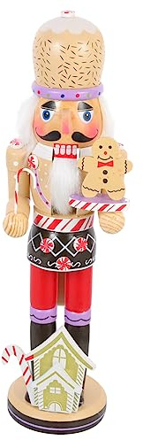 Ciieeo Desktop Holz Nussknacker Weihnachten Tisch Ornament Weihnachten Realistische Nussknacker Figur Puppet Material