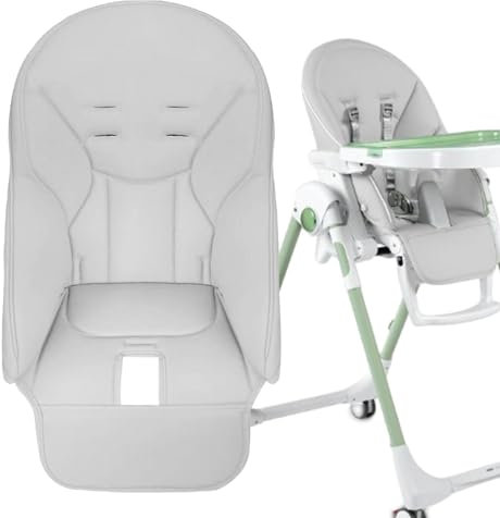 Baby Hochstuhl Kissenbezug, Baby Hochstuhl Bezug, Baby Esszimmerstuhl Sitzkissen PU-Leder Hochstuhl Sitzauflage Universeller Ersatzbezug Für Peg Perego,Siesta Zero3,Baoneo, Kosmic Jané