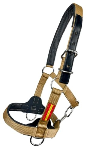Cabezada cuadra nylon extra Los Nietos Dressage | Talla FULL | Color Khaki | Equipamiento para el caballo | Producto de Guarnicionería | Tradición artesana | Los Nietos