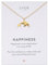LUUK LIFESTYLE Filigrane Halskette mit Anhänger aus wasserfestem Edelstahl, Geschenk für Frauen, modernes Schmuck Design, Delfin, Gold