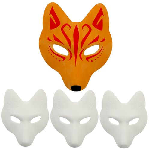 ERINGOGO Maskerade-zubehör Maske Weiß Blanko Tiermaske Sicher Für Jungen Und Mädchen Großkauf