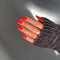 KQueenest Soft Gel Press on Nails Almond Medium, Light Red False Nails Almond, Glossy Solid Color Stiletto Fake Nails Set, Natural Reusable Stick on Nail for Women Finger Daily Wear 24 Pcs