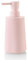 Dispenser Sapone Bagno Rosa, Moderno a Righe Dosatore Sapone Cucina Detersivo Piatti, 8.5 OZ Dispenser Sapone Mani Ricaricabile (Rosa, Liquido)
