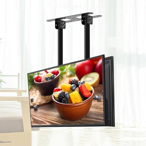 Supporto TV Regolabile da Soffitto, Supporto da Soffitto A Doppia Faccia, Adatto per TV da 40-86 Pollici, Supporto da Parete per TV.
