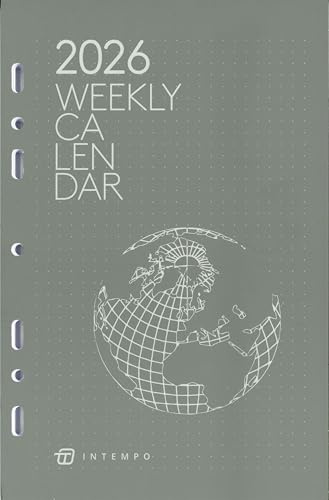 Ersatzteil 2025 Wochenplaner 6 Löcher 15 x 21 cm + Stift und Lesezeichen