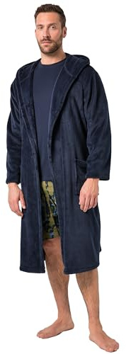 JP 1880 Herren große Größen Übergrößen Menswear L-8XL Bademantel, Homewear, Mikrofaser, Bindegürtel Navy blau 8XL 844215130-8XL