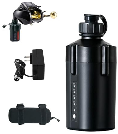 JCXYL EV Batterie pour Moulinet de pêche électrique 14,8 V, 3 500 mAh, 5 000 mAh, 7 000 mAh, 10 000 mAh, kit de Rechange pour treuil électrique à Deux Trous pour la pêche en mer,14.8v 5000mah