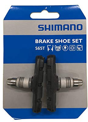 Shimano Bremsschuh für V-Brake symetrisch S65T Paar, Schwarz