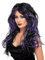 Halloween! Smiffys Perücke Gothic-Braut, Lang und mit Strähnen