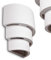 Wandlampe Karatschi aus Keramik in Weiß, Wandleuchte mit Up & Down-Effekt, 1 x E27-Fassung, Innenwandleuchte mit handelsüblichen Farben bemalbar, ohne Leuchtmittel