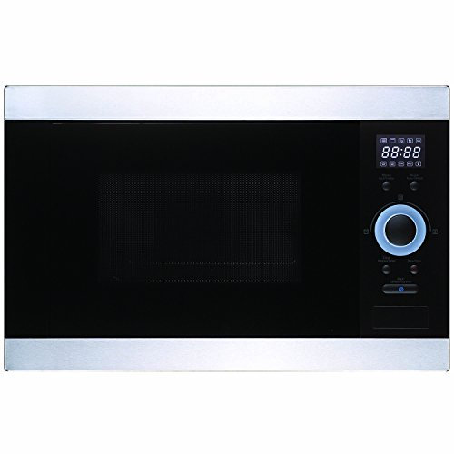 MyAppliances ART28603 60cm Deluxe Black Glass and Stainless Steel Built-in Microwave and Grill