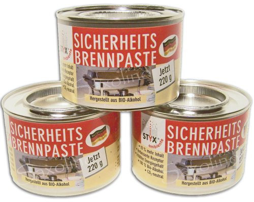 Styx Ambiente Brennpaste 36 x 220g 100% Bio-Alkohol rußfrei